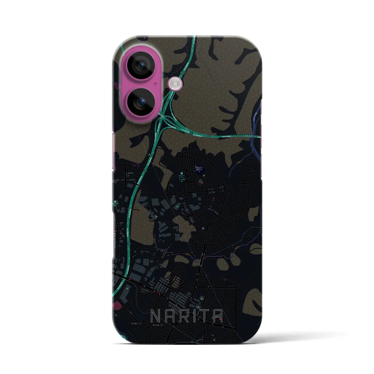 【成田(宮城県)】地図柄iPhoneケース(バックカバータイプ)