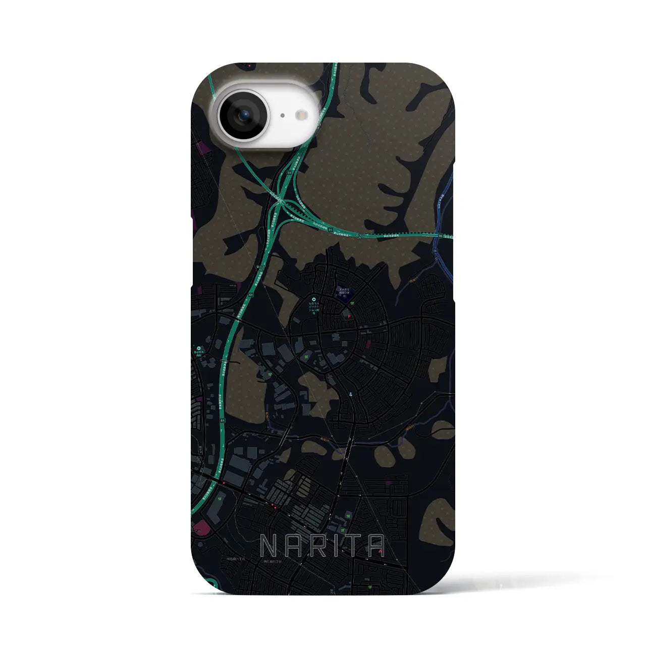 【成田(宮城県)】地図柄iPhoneケース(バックカバータイプ)