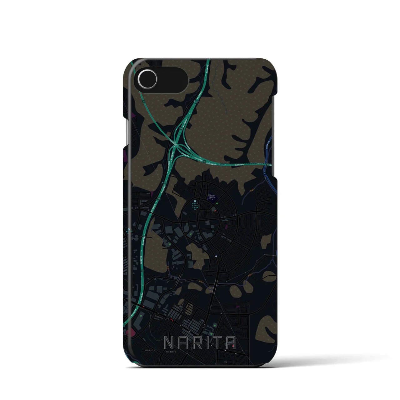 【成田(宮城県)】地図柄iPhoneケース(バックカバータイプ)