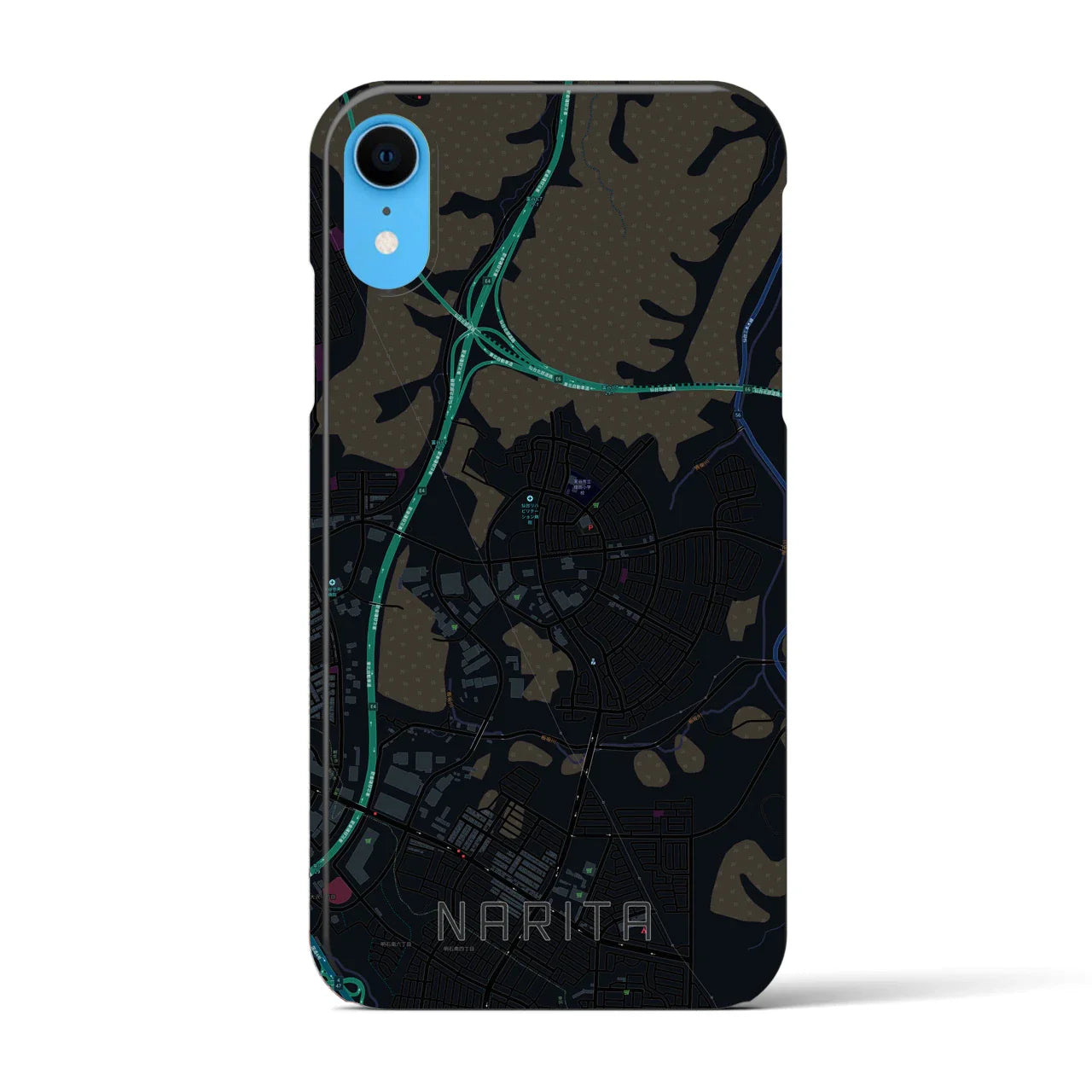 【成田(宮城県)】地図柄iPhoneケース(バックカバータイプ)