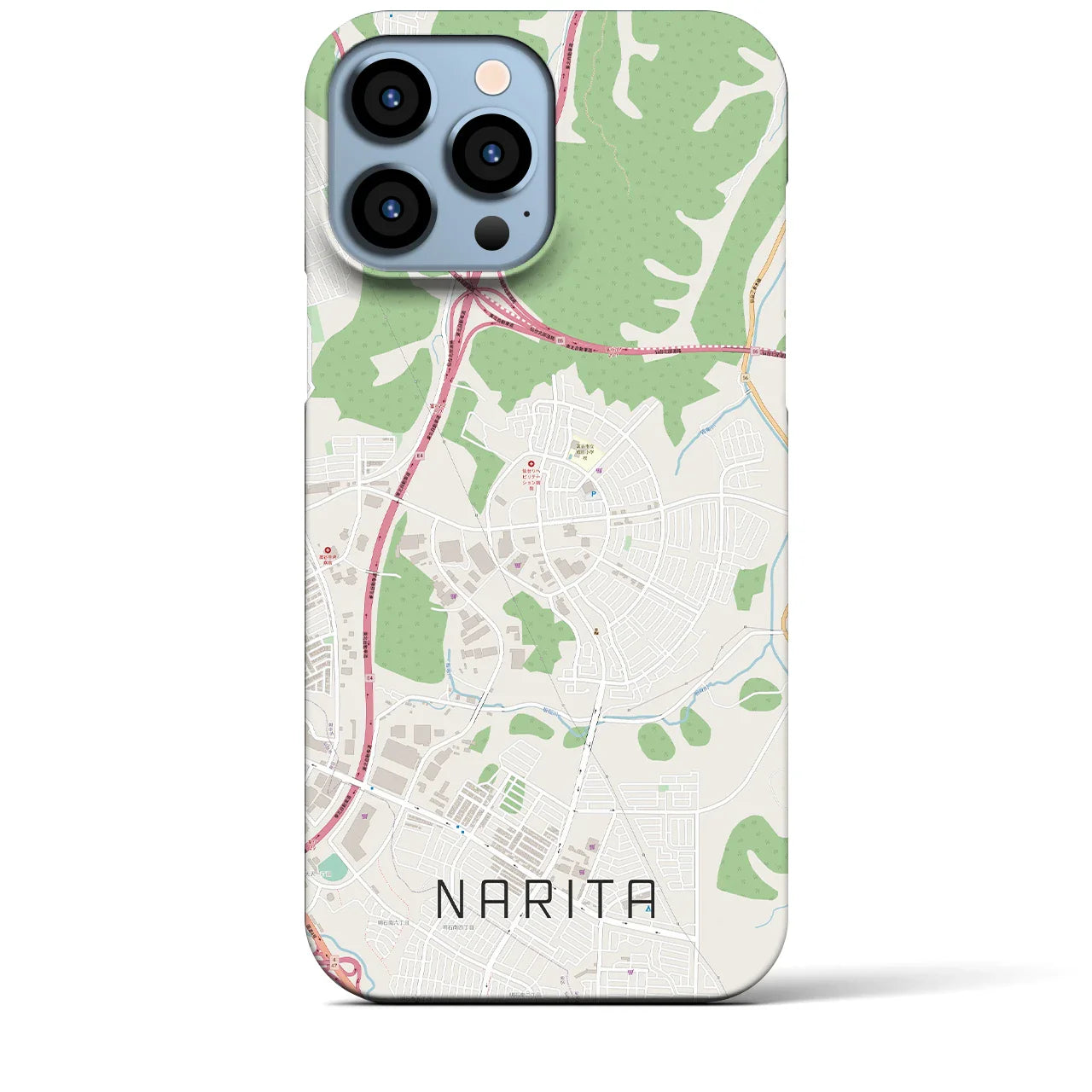 【成田(宮城県)】地図柄iPhoneケース(バックカバータイプ)