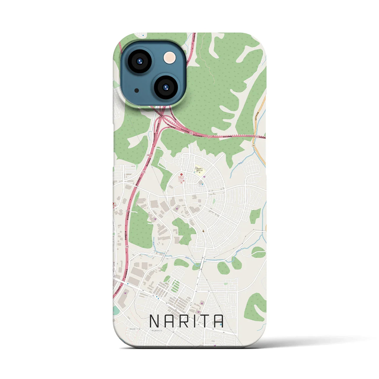 【成田(宮城県)】地図柄iPhoneケース(バックカバータイプ)