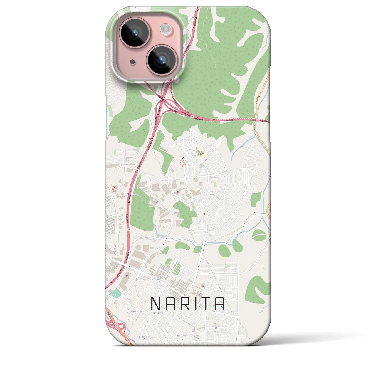【成田(宮城県)】地図柄iPhoneケース(バックカバータイプ)