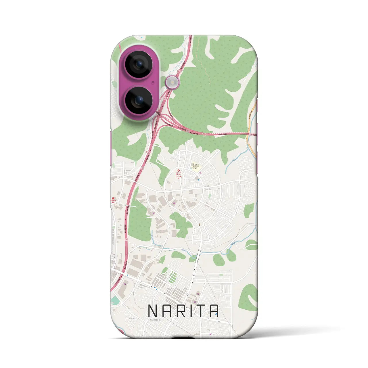 【成田(宮城県)】地図柄iPhoneケース(バックカバータイプ)