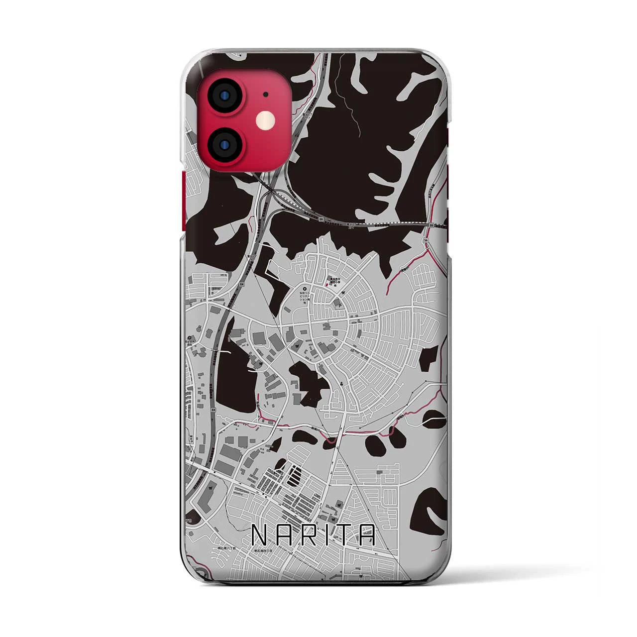 【成田(宮城県)】地図柄iPhoneケース(クリアタイプ)