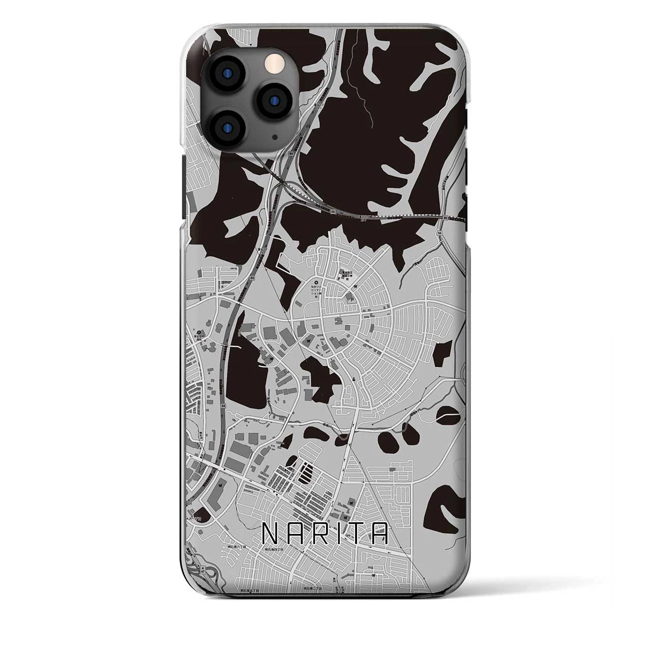 【成田(宮城県)】地図柄iPhoneケース(クリアタイプ)