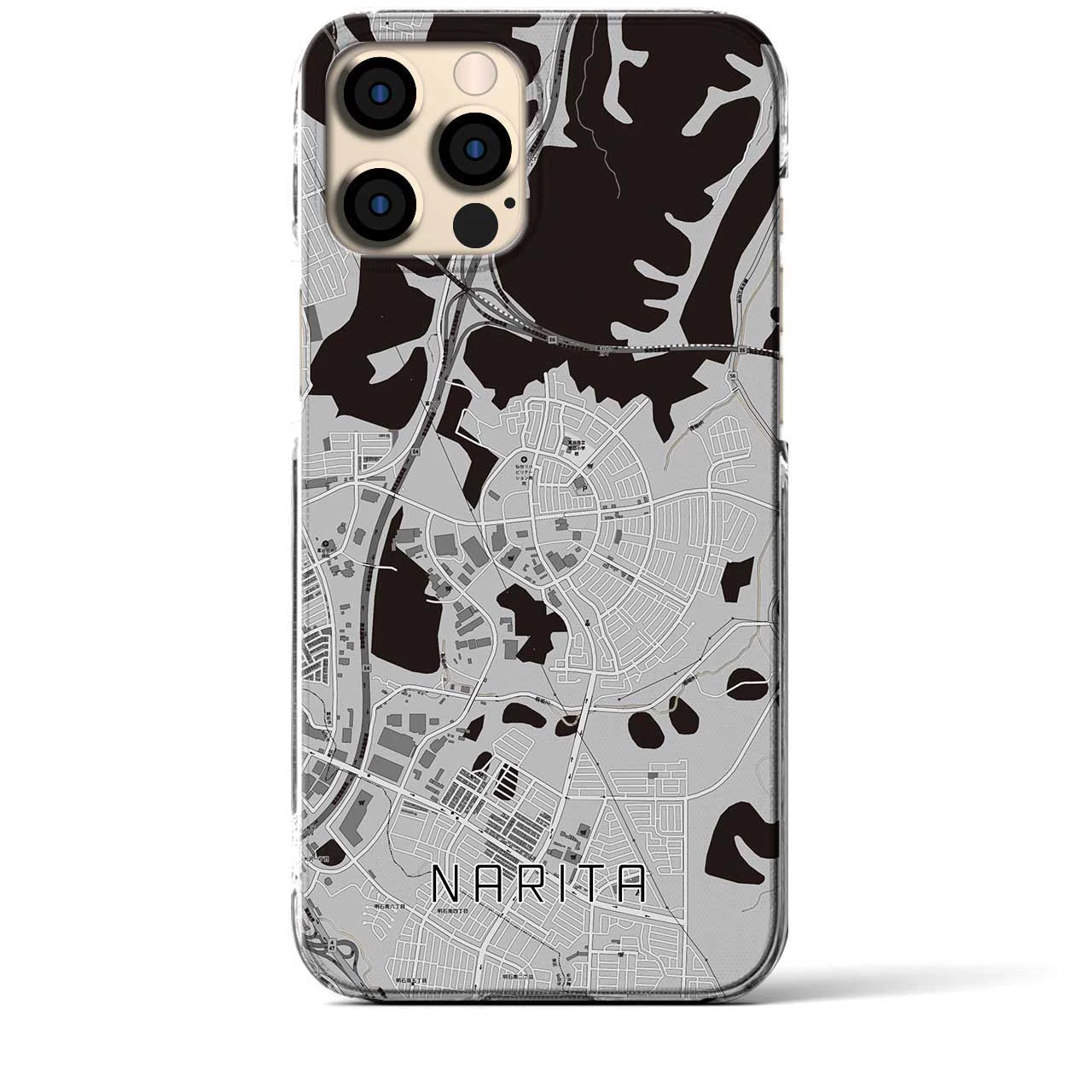 【成田(宮城県)】地図柄iPhoneケース(クリアタイプ)