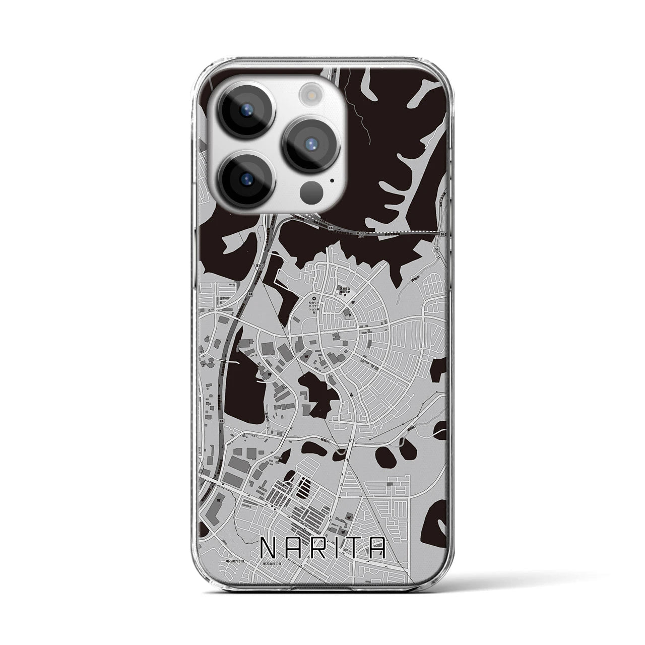 【成田(宮城県)】地図柄iPhoneケース(クリアタイプ)