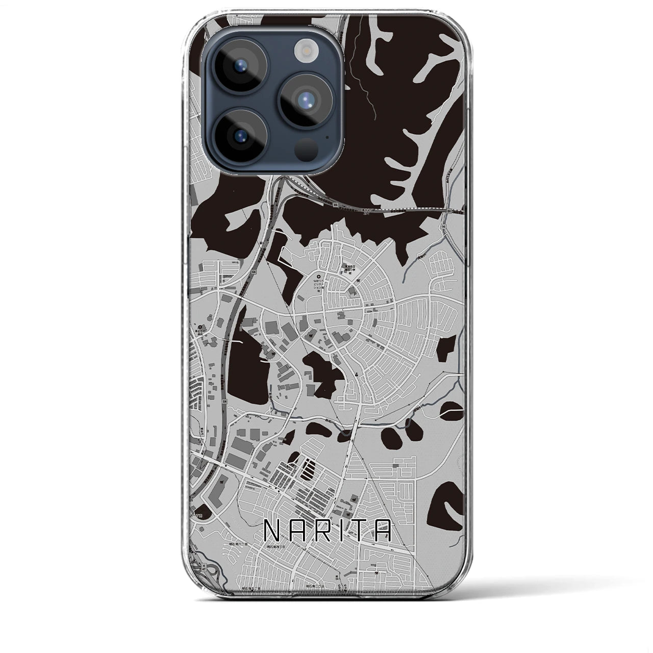 【成田(宮城県)】地図柄iPhoneケース(クリアタイプ)