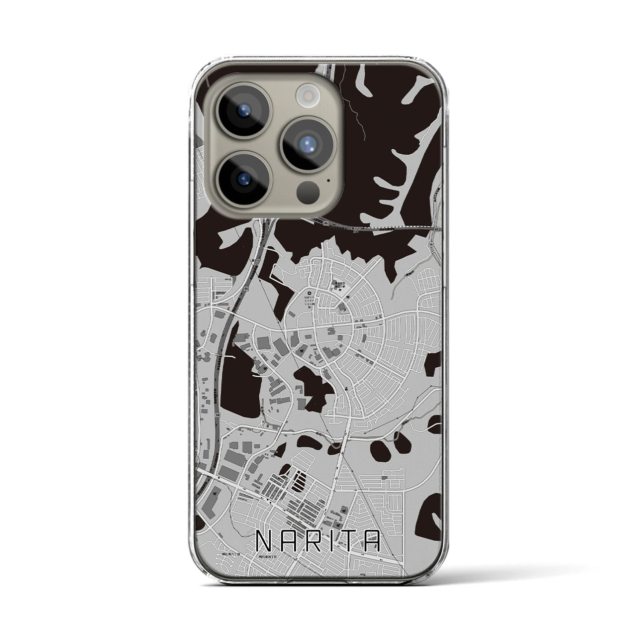 【成田(宮城県)】地図柄iPhoneケース(クリアタイプ)