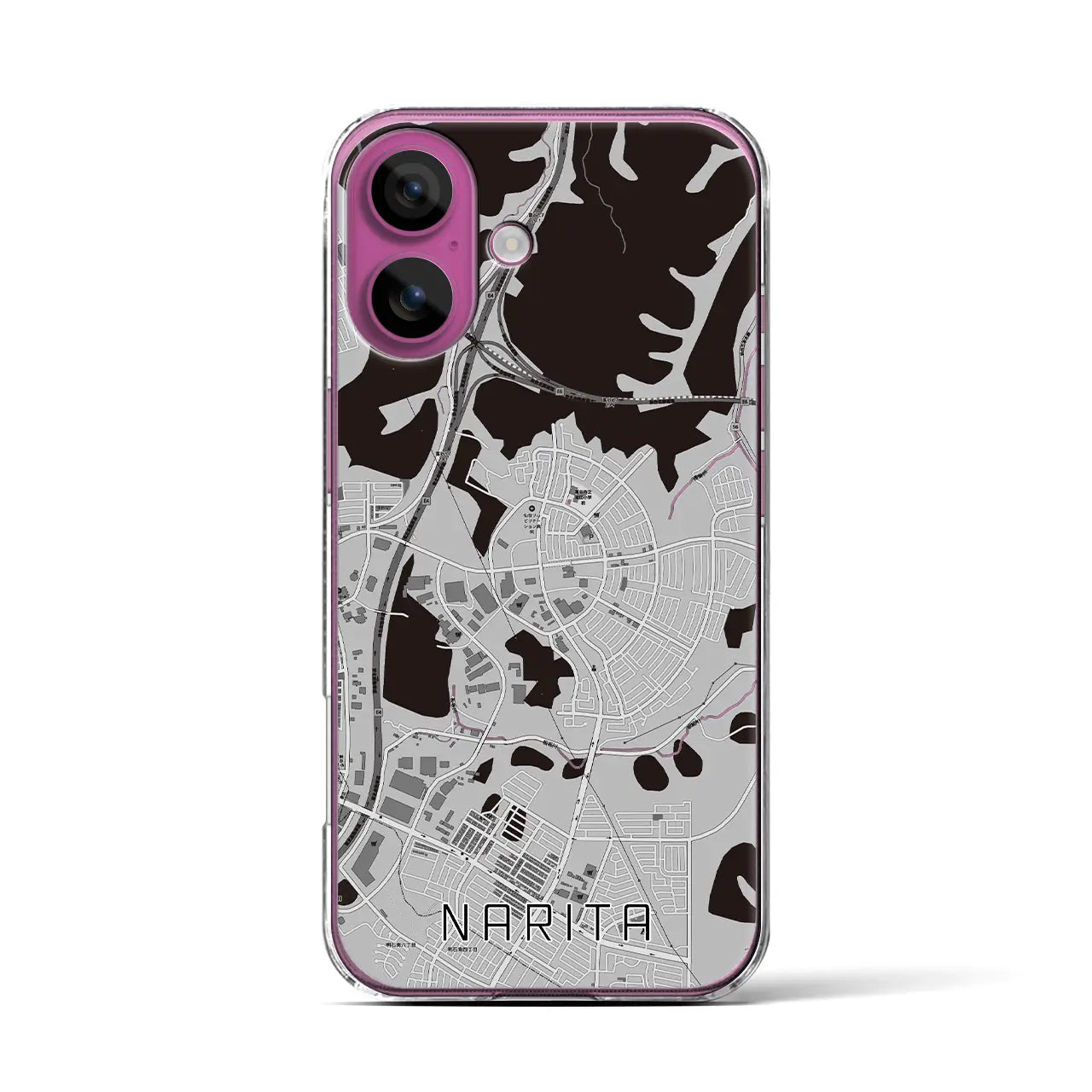 【成田(宮城県)】地図柄iPhoneケース(クリアタイプ)