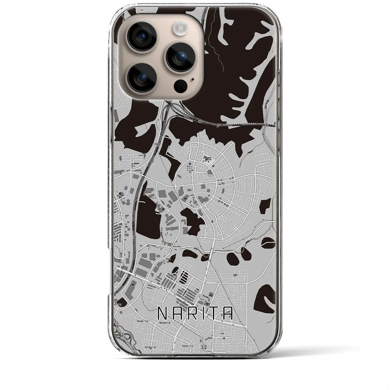 【成田(宮城県)】地図柄iPhoneケース(クリアタイプ)