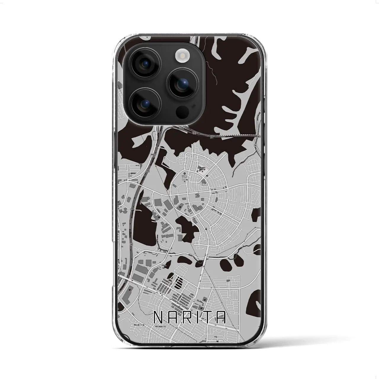 【成田(宮城県)】地図柄iPhoneケース(クリアタイプ)