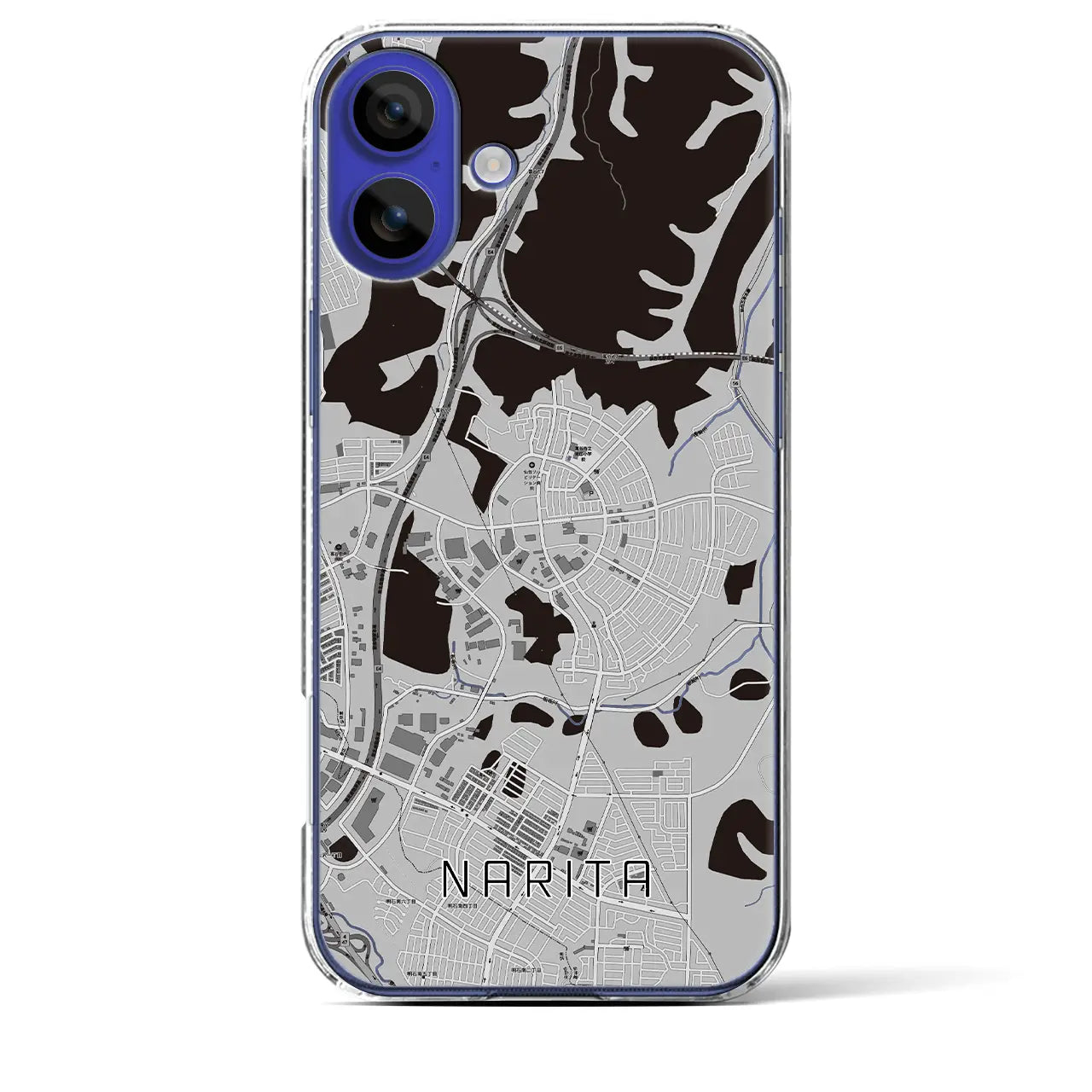 【成田(宮城県)】地図柄iPhoneケース(クリアタイプ)