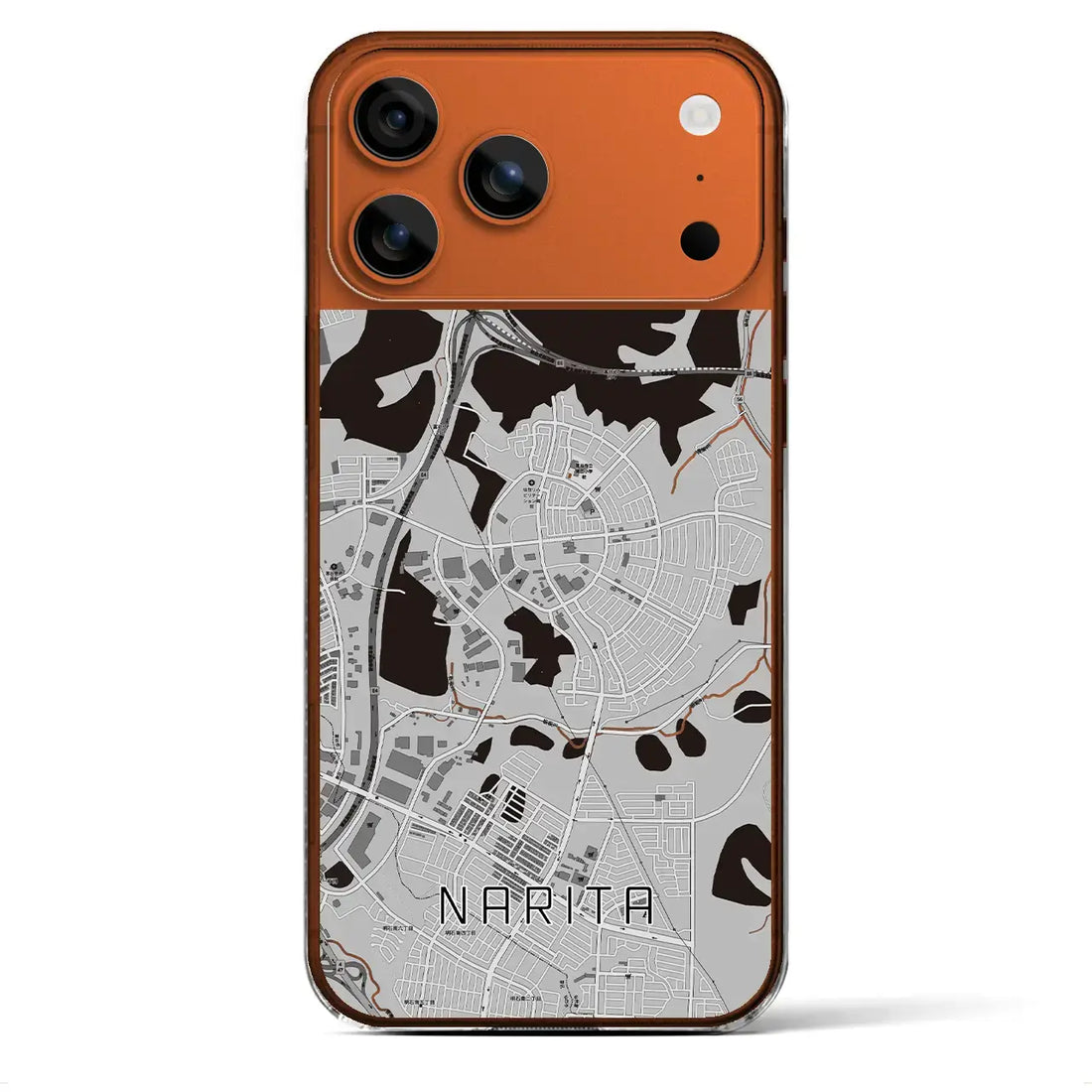 【成田(宮城県)】地図柄iPhoneケース(クリアタイプ)