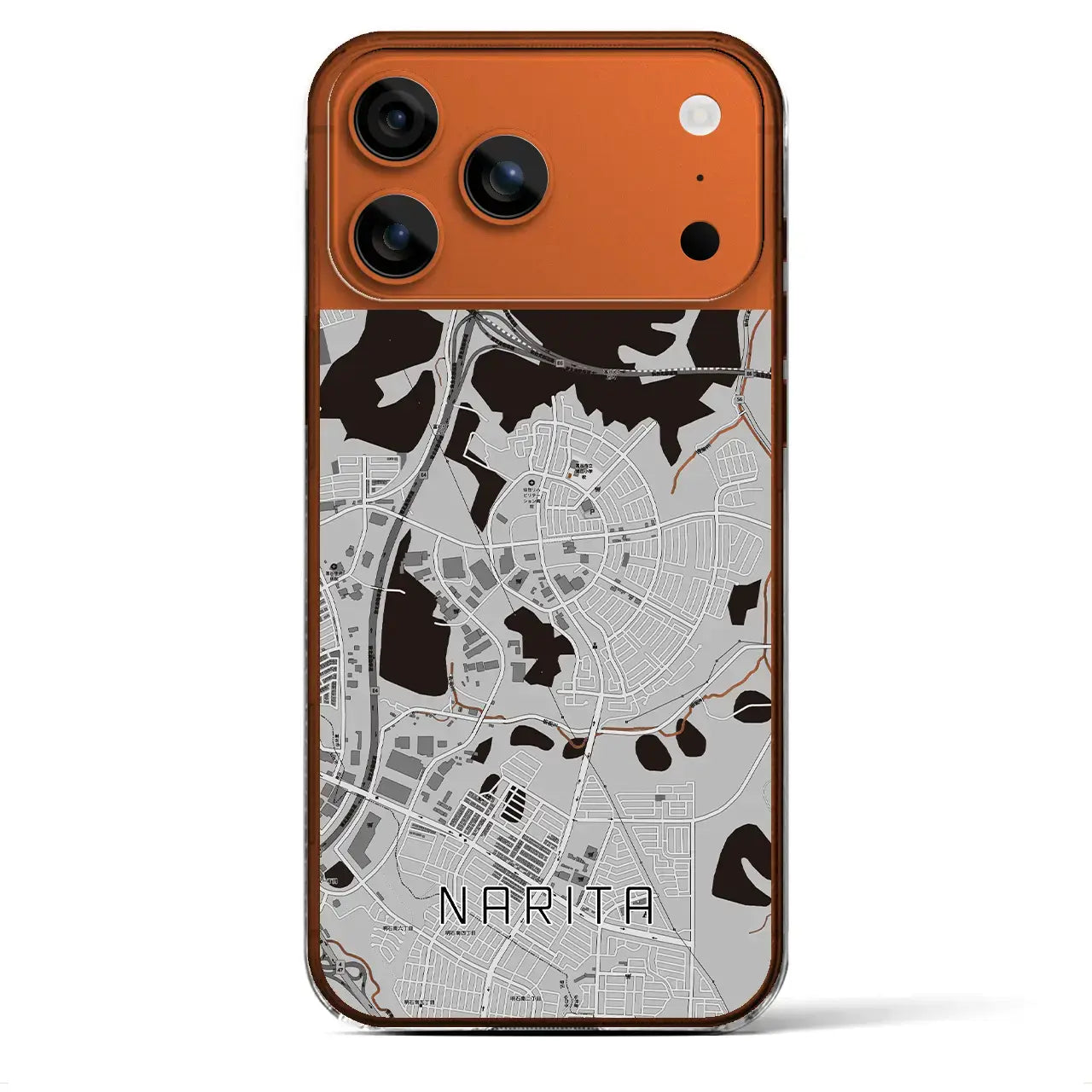 【成田(宮城県)】地図柄iPhoneケース(クリアタイプ)