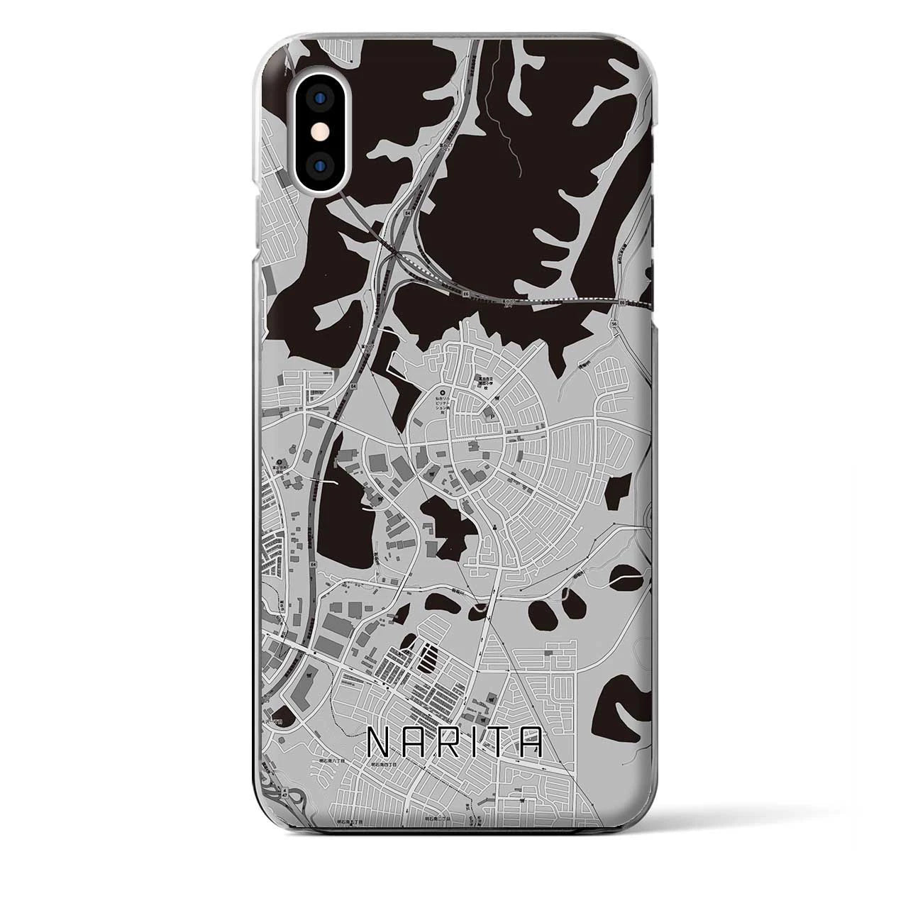 【成田(宮城県)】地図柄iPhoneケース(クリアタイプ)