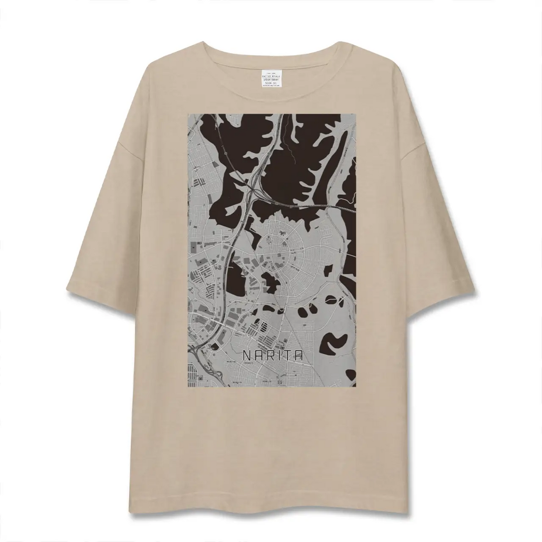 【成田(宮城県)(宮城県)】地図柄ビッグシルエットTシャツ