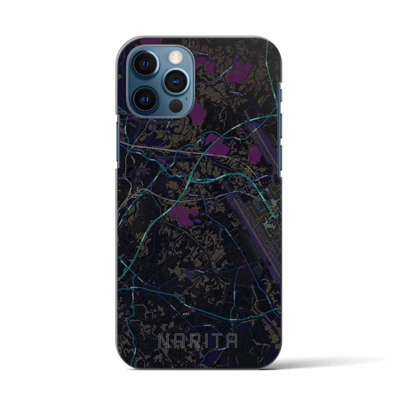 【成田(千葉県)】地図柄iPhoneケース(バックカバータイプ)