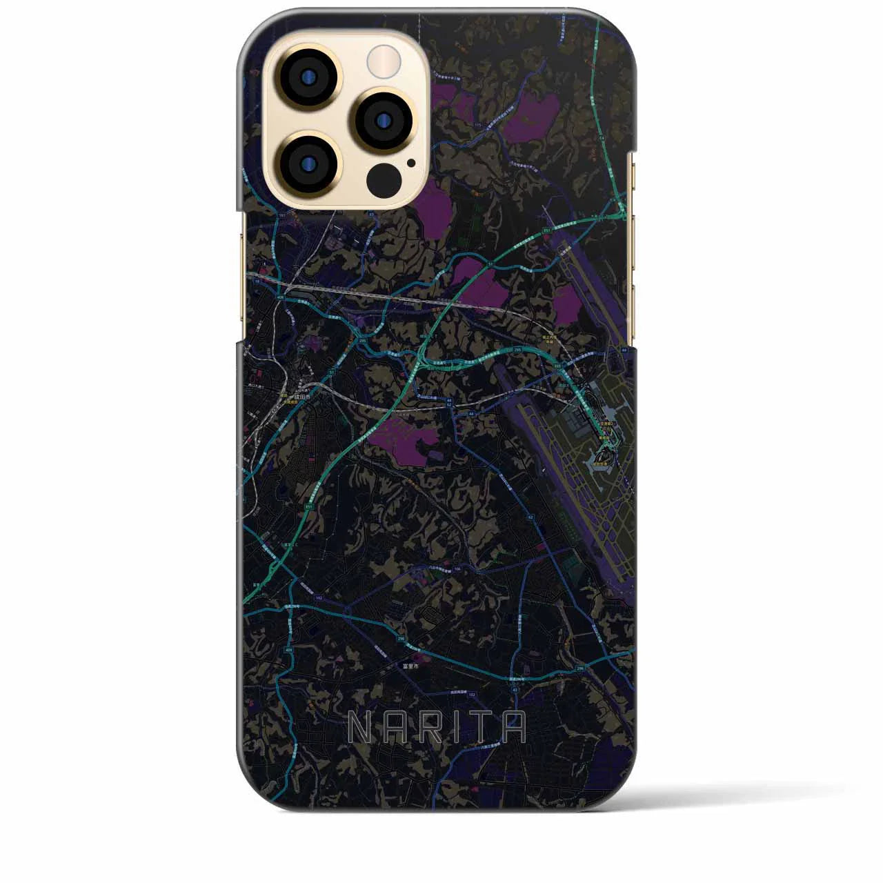 【成田(千葉県)】地図柄iPhoneケース(バックカバータイプ)