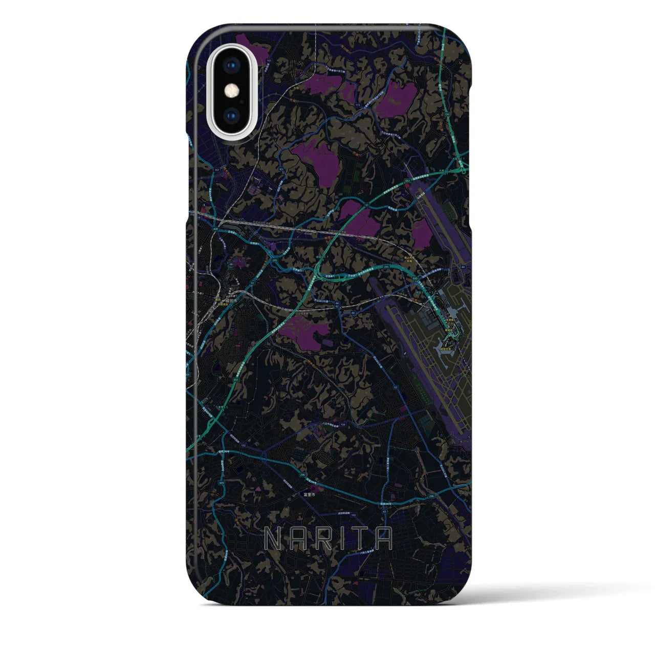 【成田(千葉県)】地図柄iPhoneケース(バックカバータイプ)