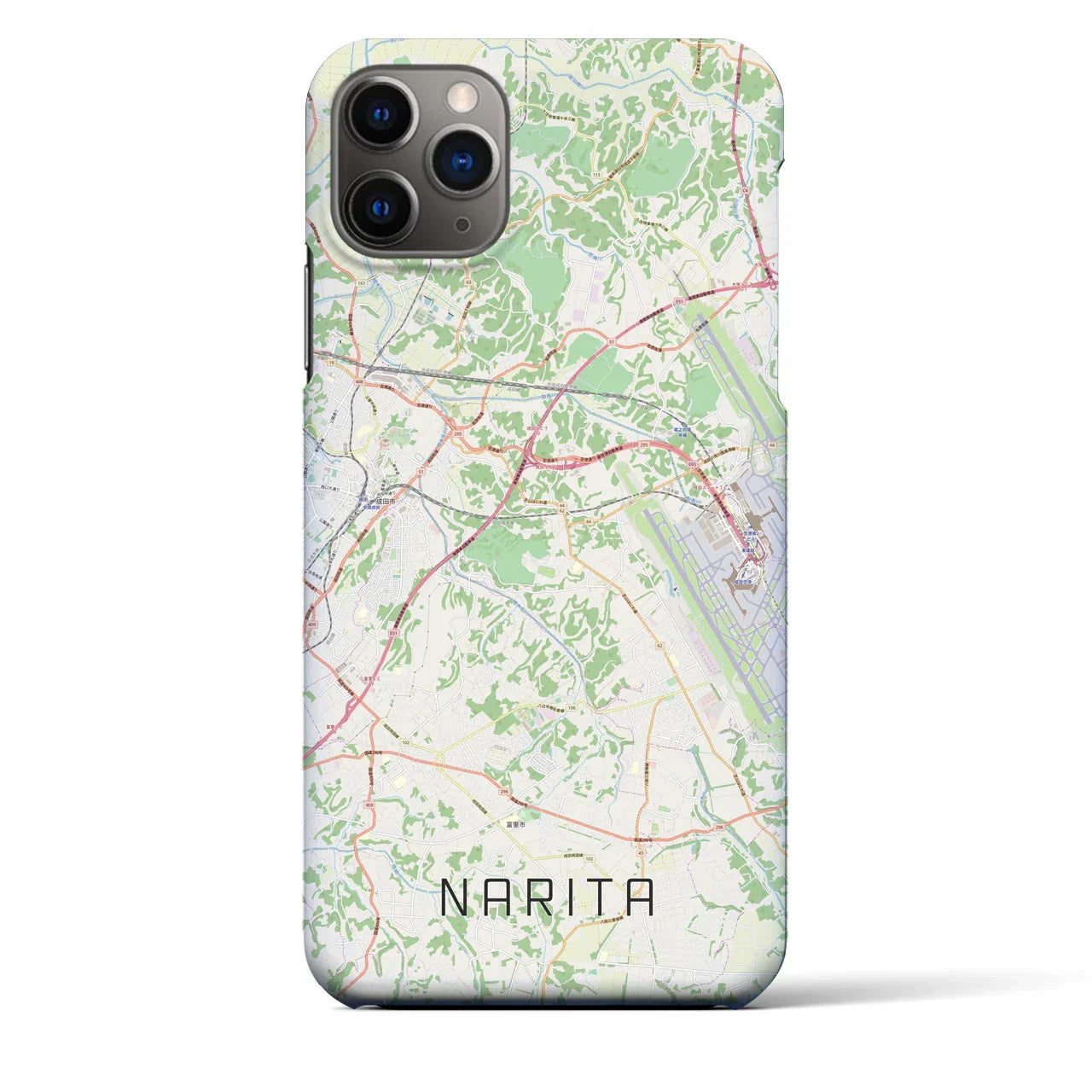 【成田(千葉県)】地図柄iPhoneケース(バックカバータイプ)