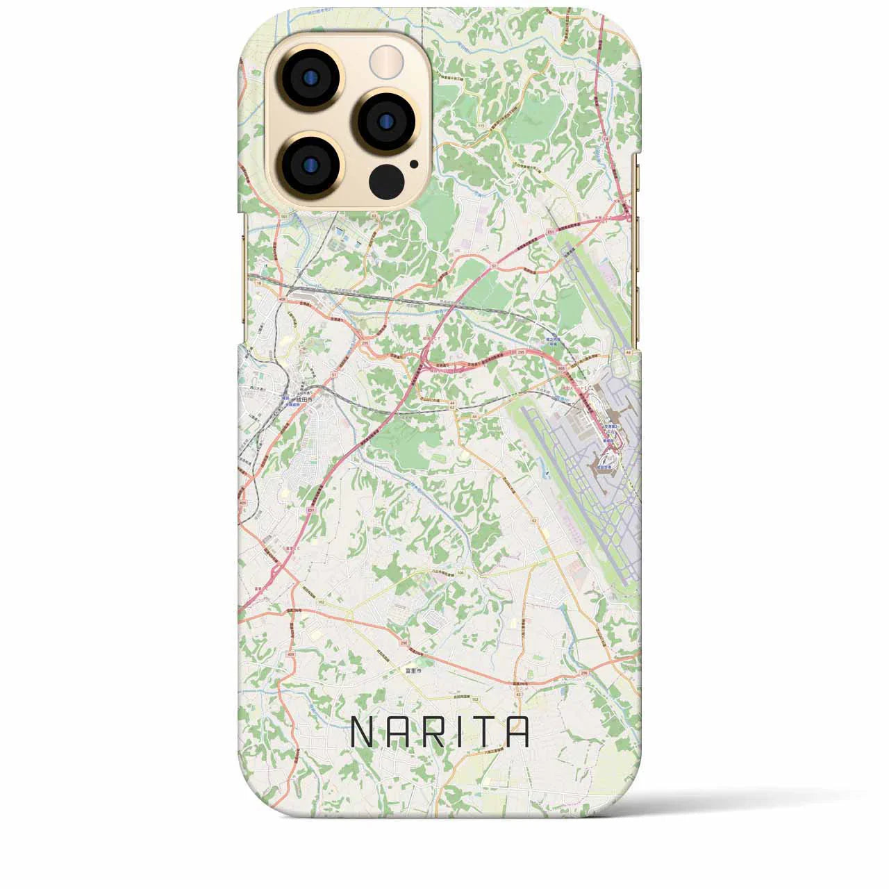 【成田(千葉県)】地図柄iPhoneケース(バックカバータイプ)