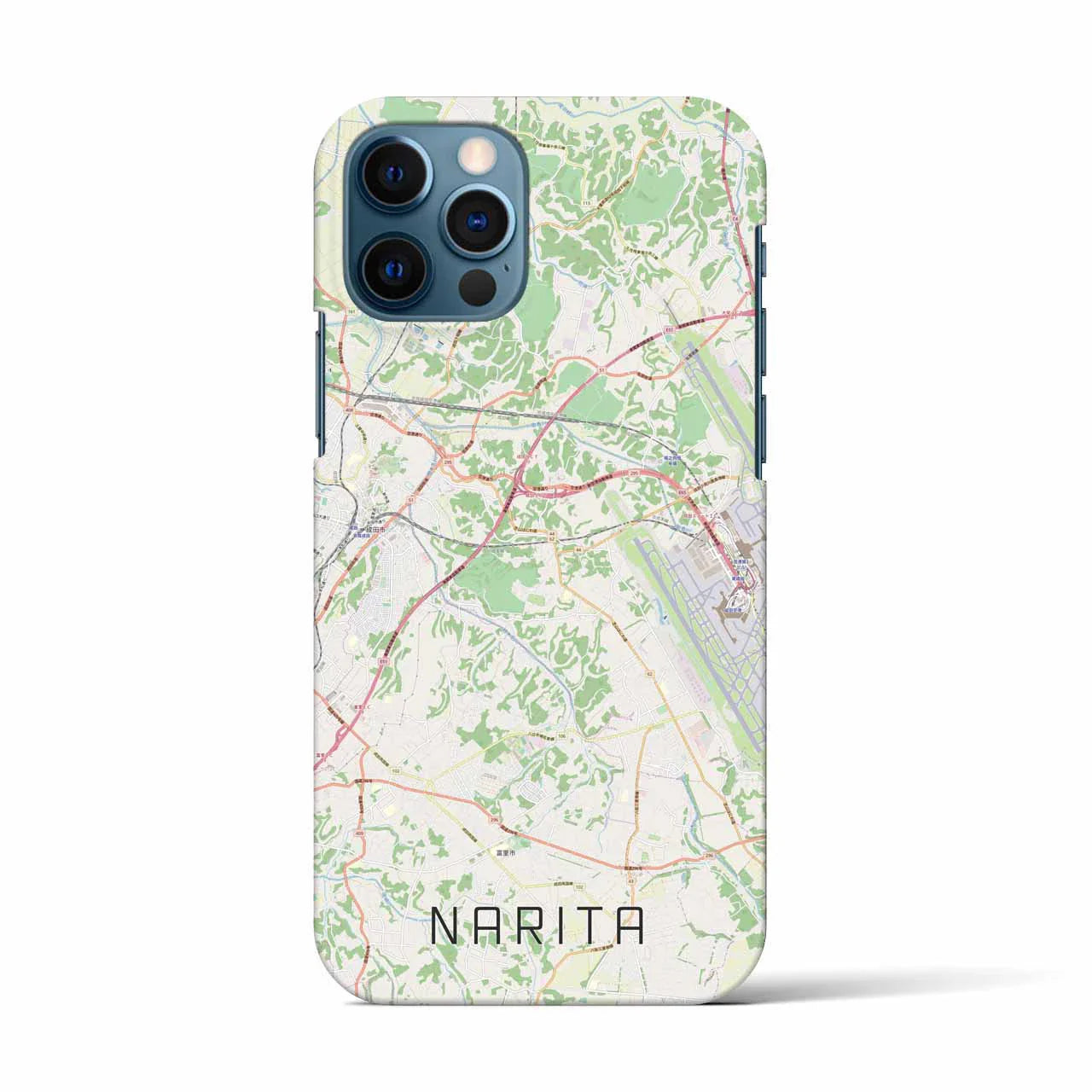 【成田(千葉県)】地図柄iPhoneケース(バックカバータイプ)