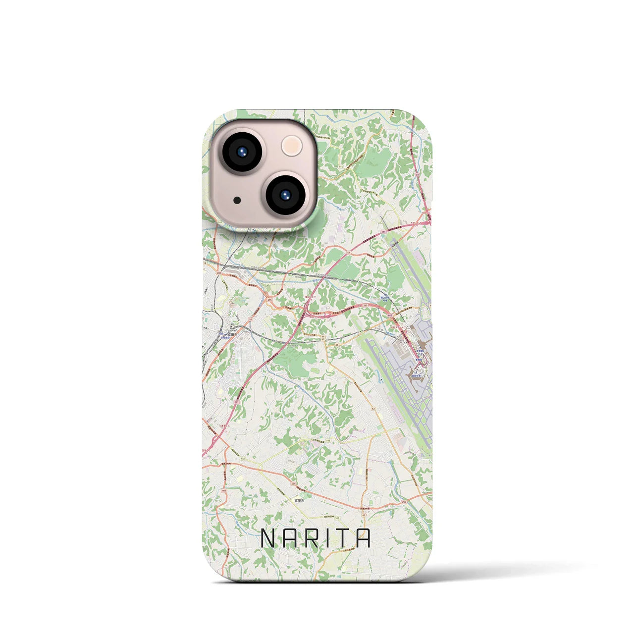 【成田(千葉県)】地図柄iPhoneケース(バックカバータイプ)