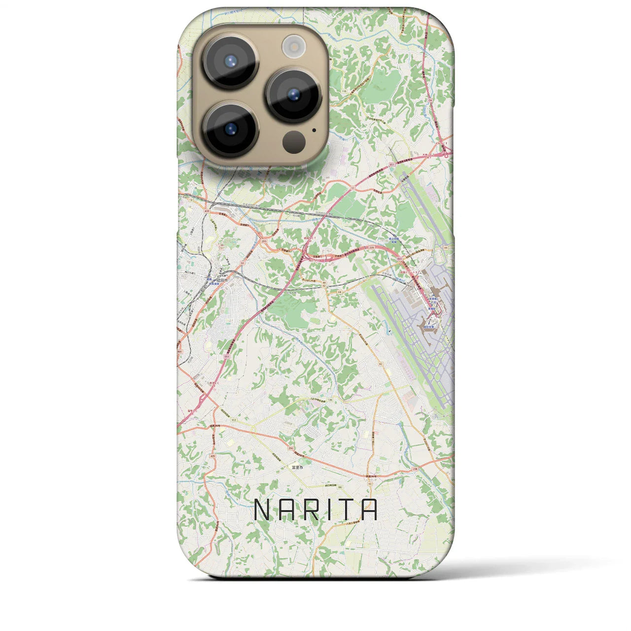 【成田(千葉県)】地図柄iPhoneケース(バックカバータイプ)
