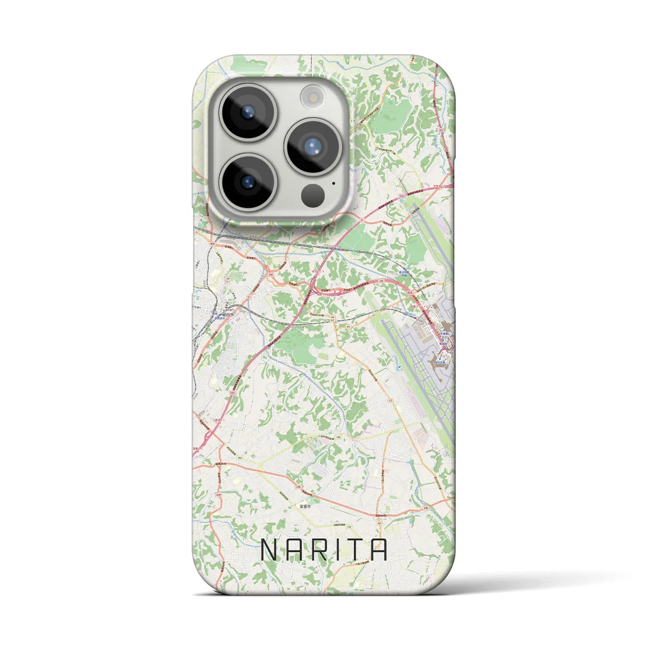 【成田(千葉県)】地図柄iPhoneケース(バックカバータイプ)