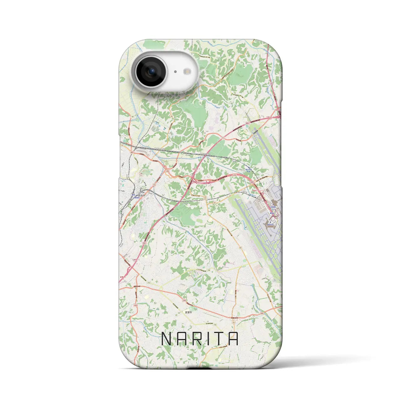 【成田(千葉県)】地図柄iPhoneケース(バックカバータイプ)