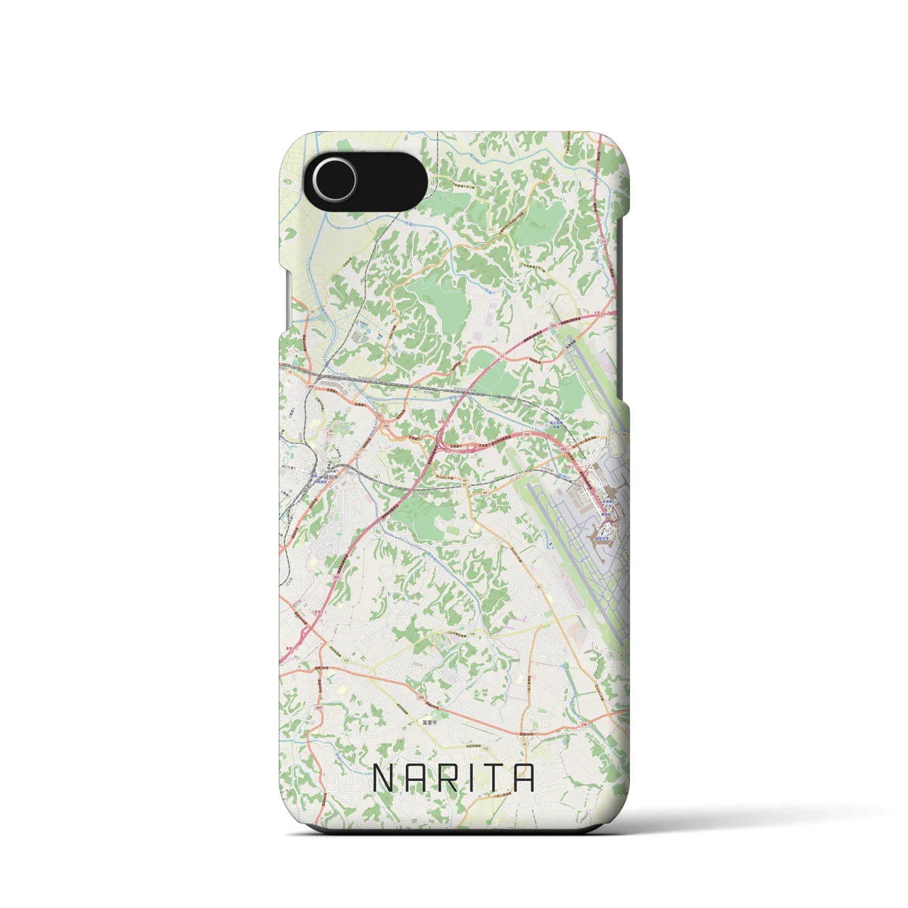 【成田(千葉県)】地図柄iPhoneケース(バックカバータイプ)