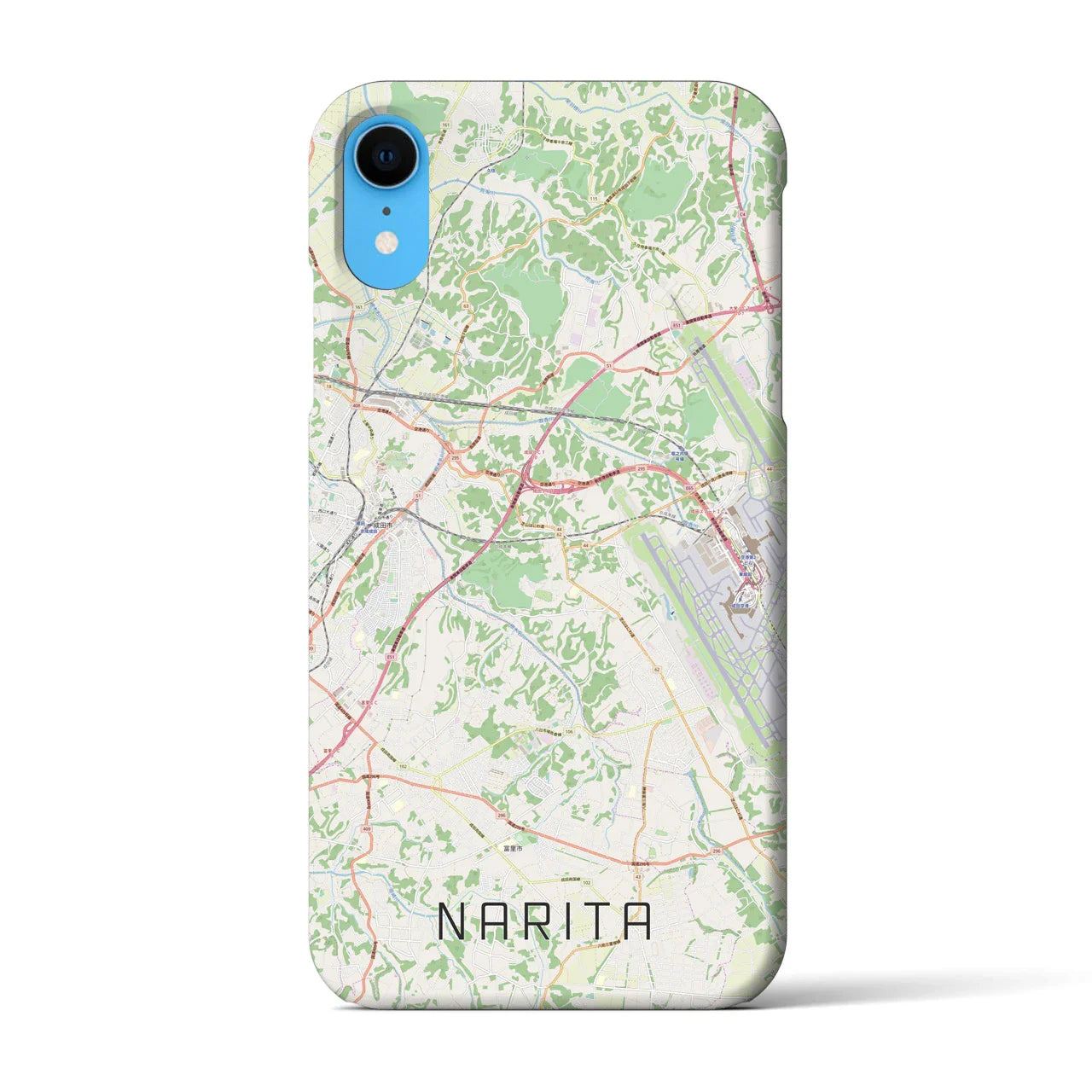 【成田(千葉県)】地図柄iPhoneケース(バックカバータイプ)