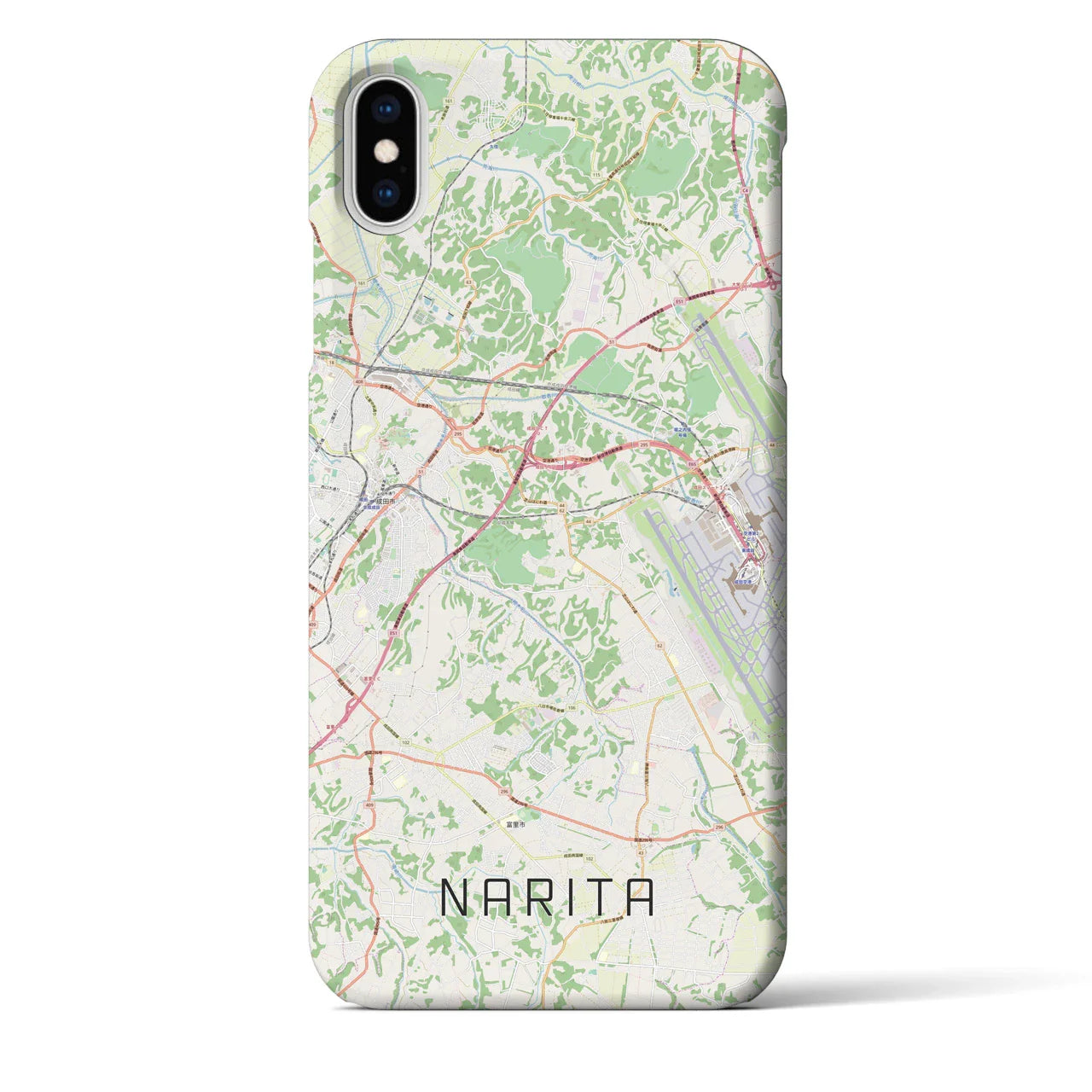 【成田(千葉県)】地図柄iPhoneケース(バックカバータイプ)