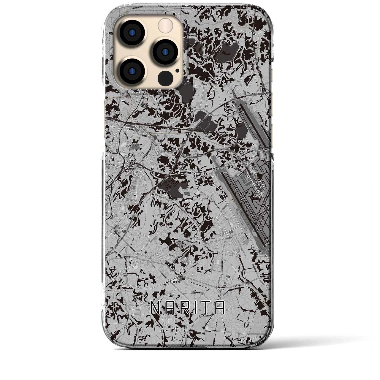 【成田(千葉県)】地図柄iPhoneケース(クリアタイプ)