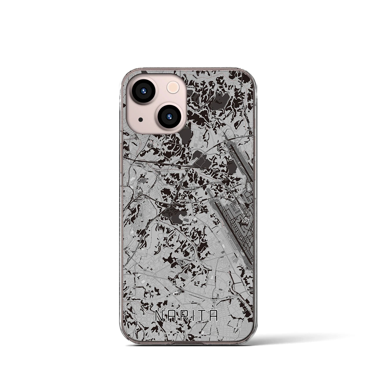 【成田(千葉県)】地図柄iPhoneケース(クリアタイプ)