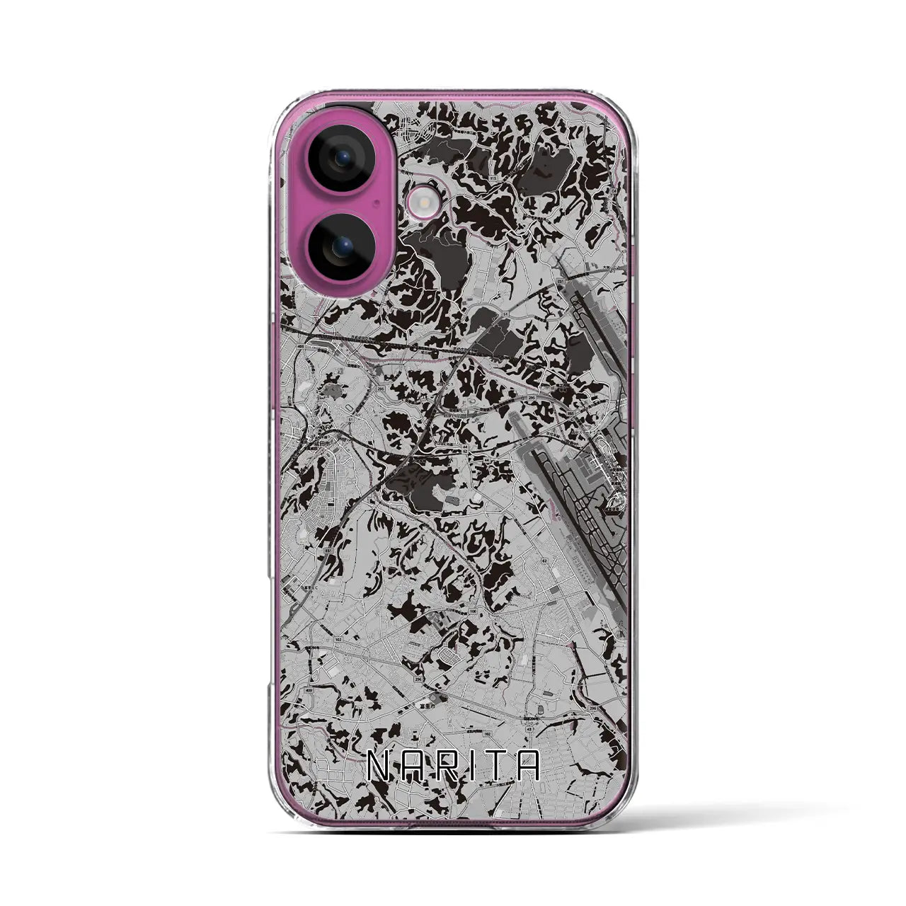 【成田(千葉県)】地図柄iPhoneケース(クリアタイプ)