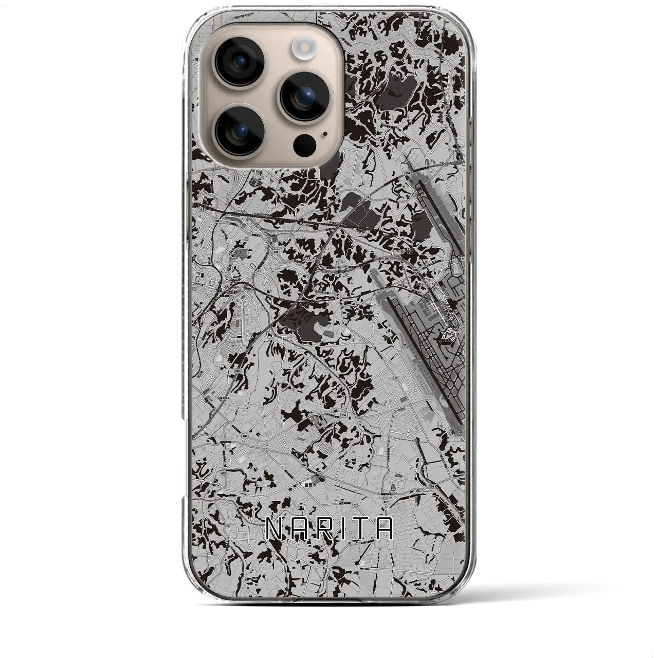 【成田(千葉県)】地図柄iPhoneケース(クリアタイプ)