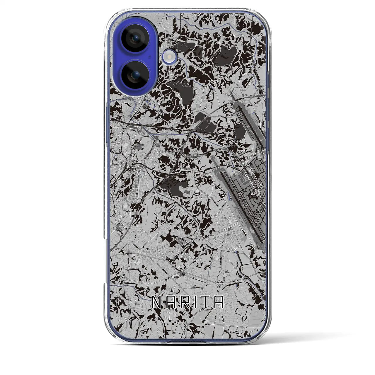 【成田(千葉県)】地図柄iPhoneケース(クリアタイプ)