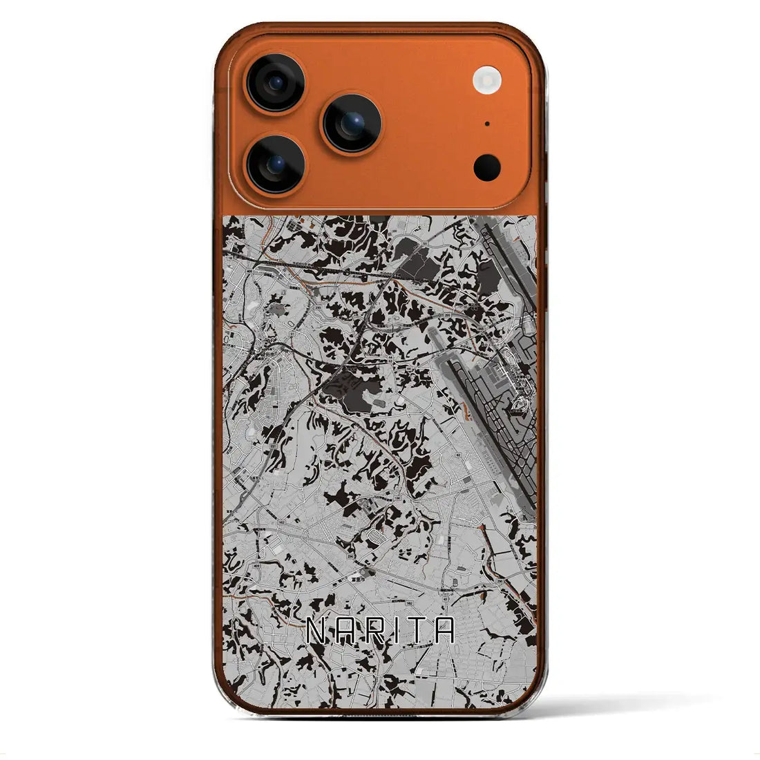 【成田(千葉県)】地図柄iPhoneケース(クリアタイプ)