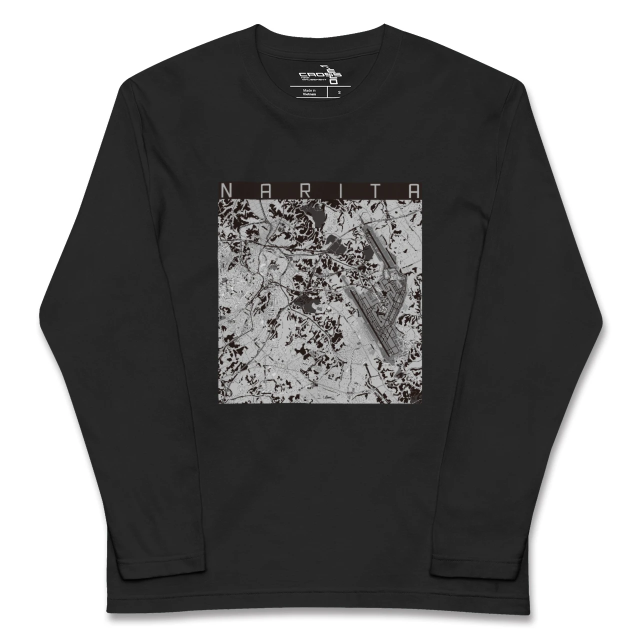 【成田(千葉県)】地図柄ロングスリーブTシャツ