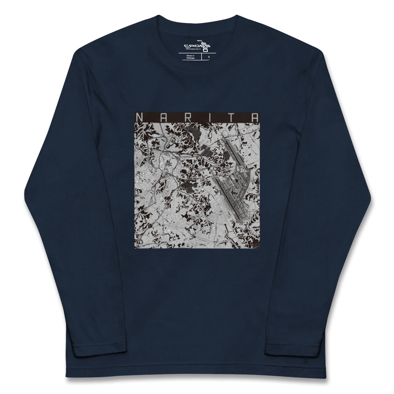 【成田(千葉県)】地図柄ロングスリーブTシャツ