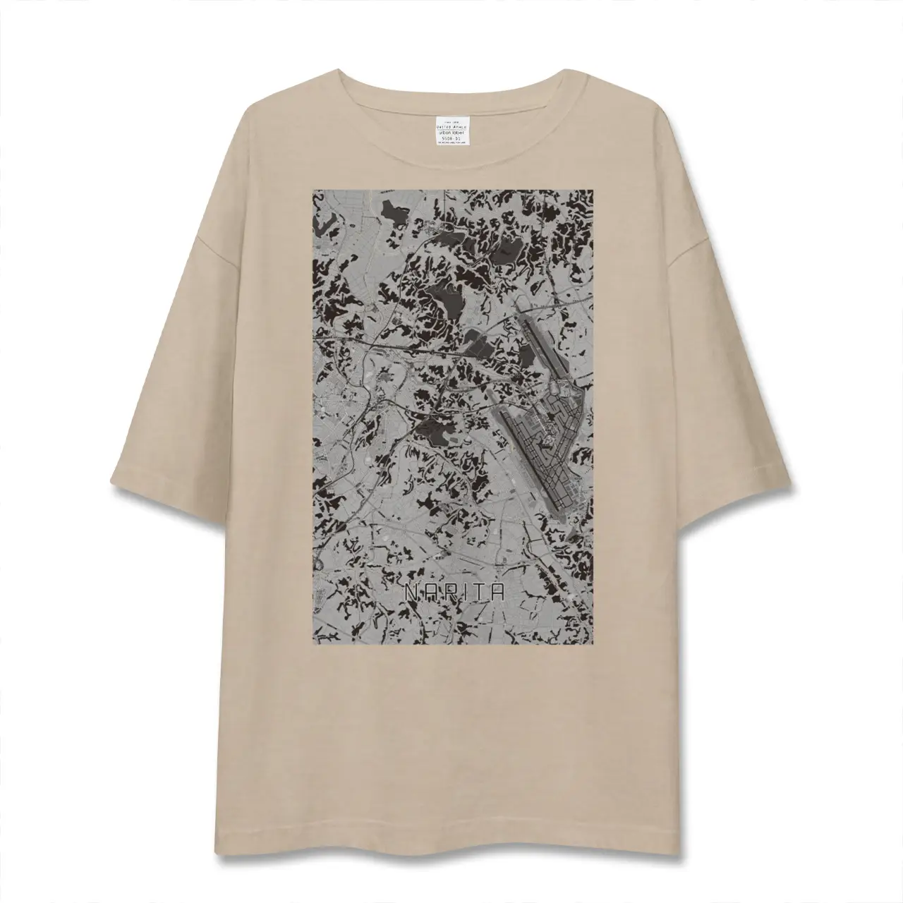 【成田(千葉県)】地図柄ビッグシルエットTシャツ