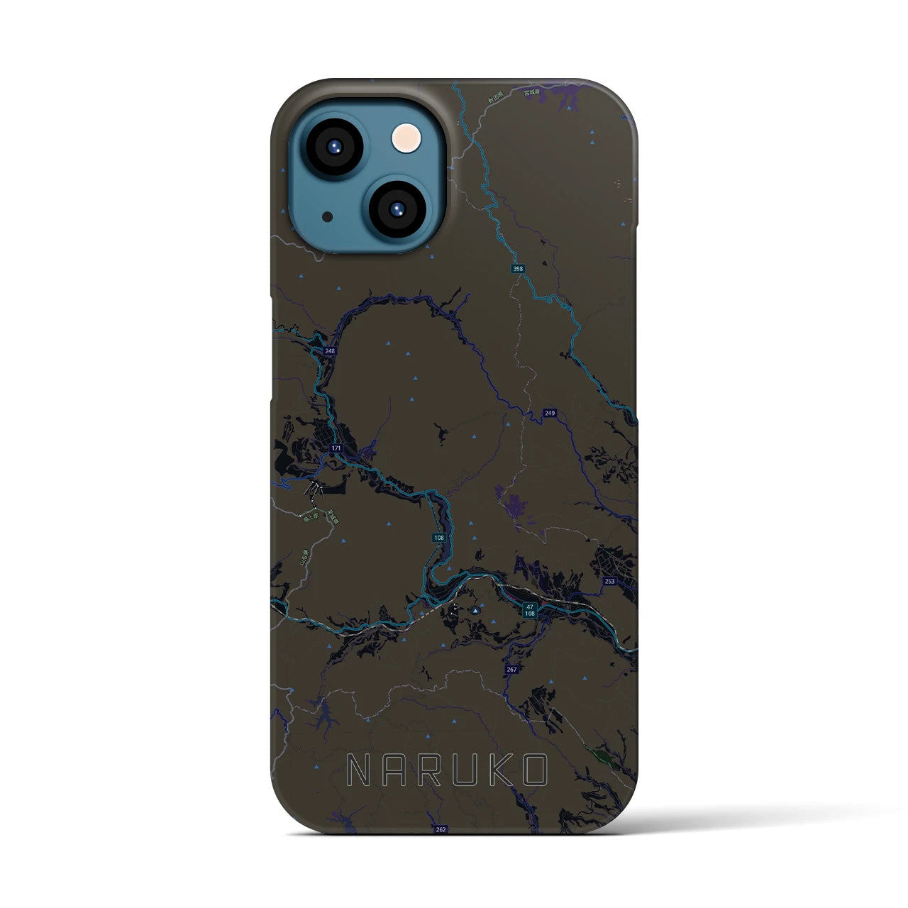 【鳴子(宮城県)】地図柄iPhoneケース(バックカバータイプ)