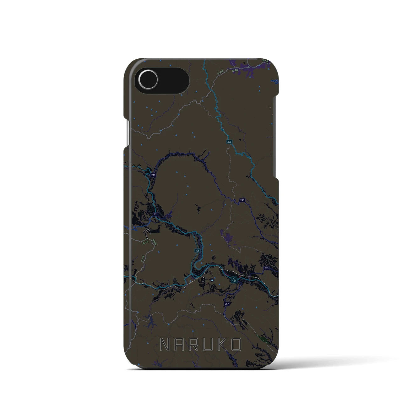 【鳴子(宮城県)】地図柄iPhoneケース(バックカバータイプ)