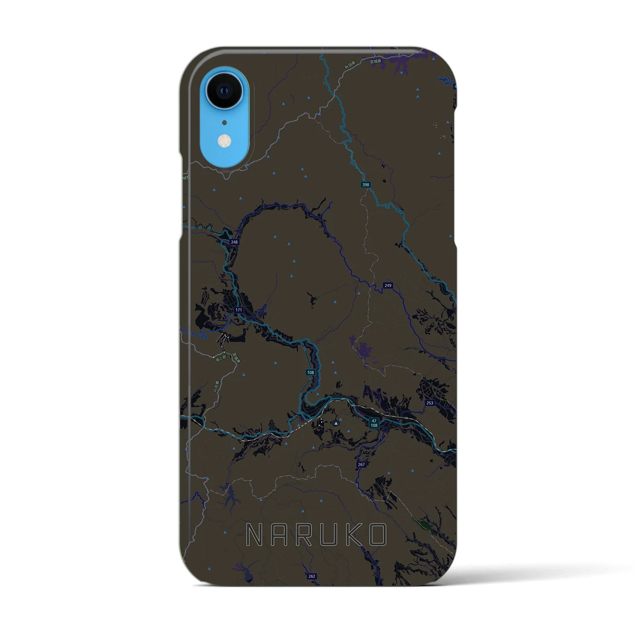 【鳴子(宮城県)】地図柄iPhoneケース(バックカバータイプ)