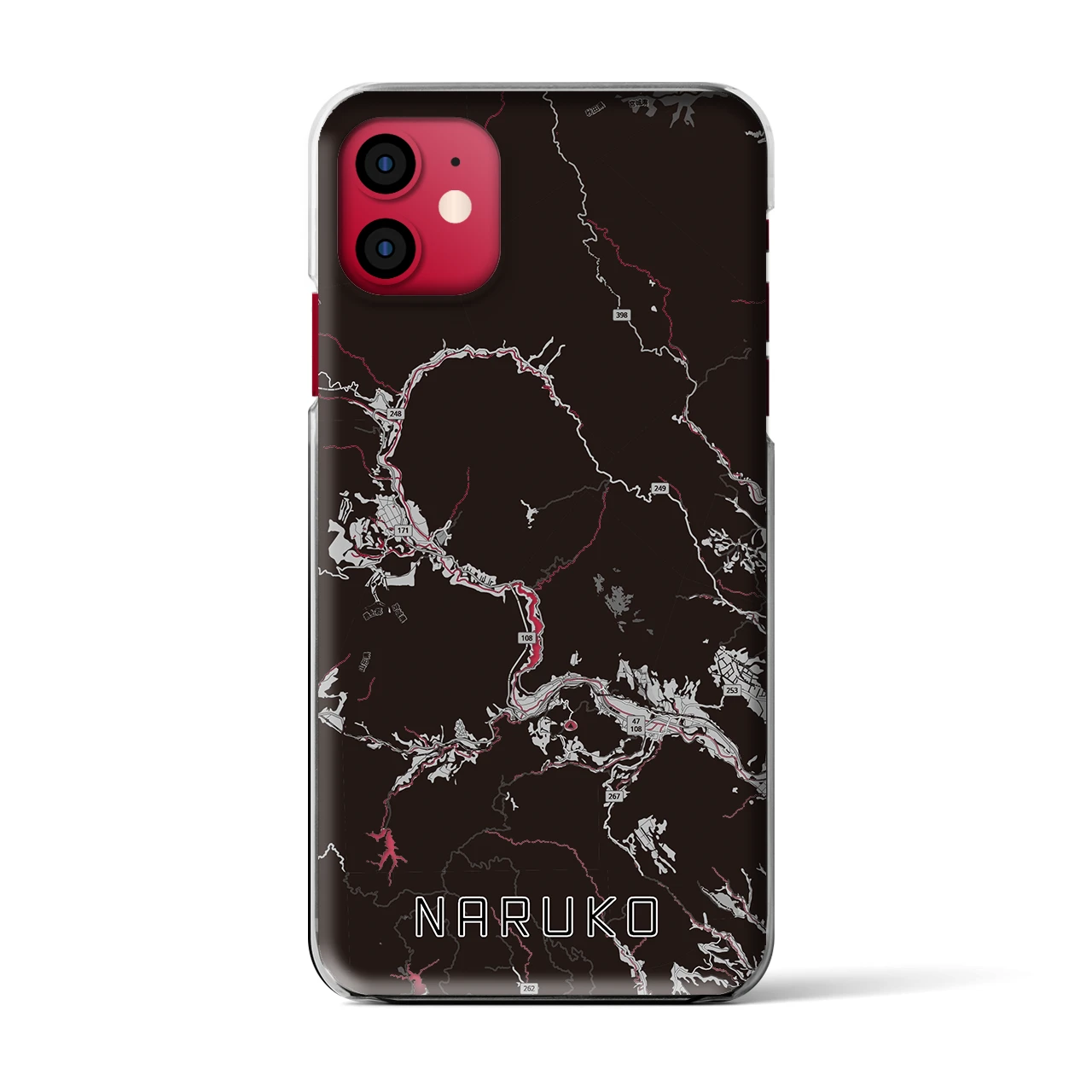 【鳴子(宮城県)】地図柄iPhoneケース(クリアタイプ)