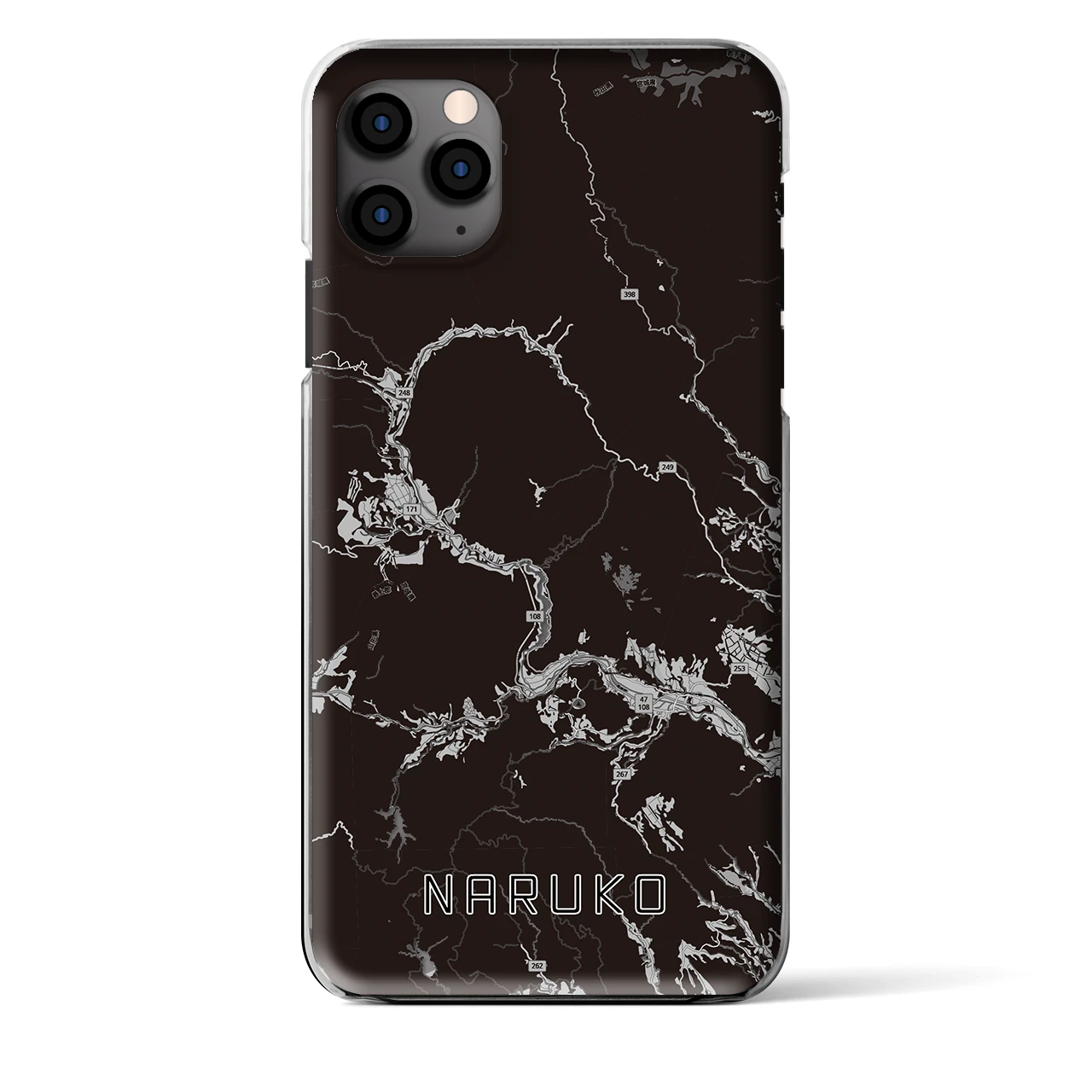 【鳴子(宮城県)】地図柄iPhoneケース(クリアタイプ)