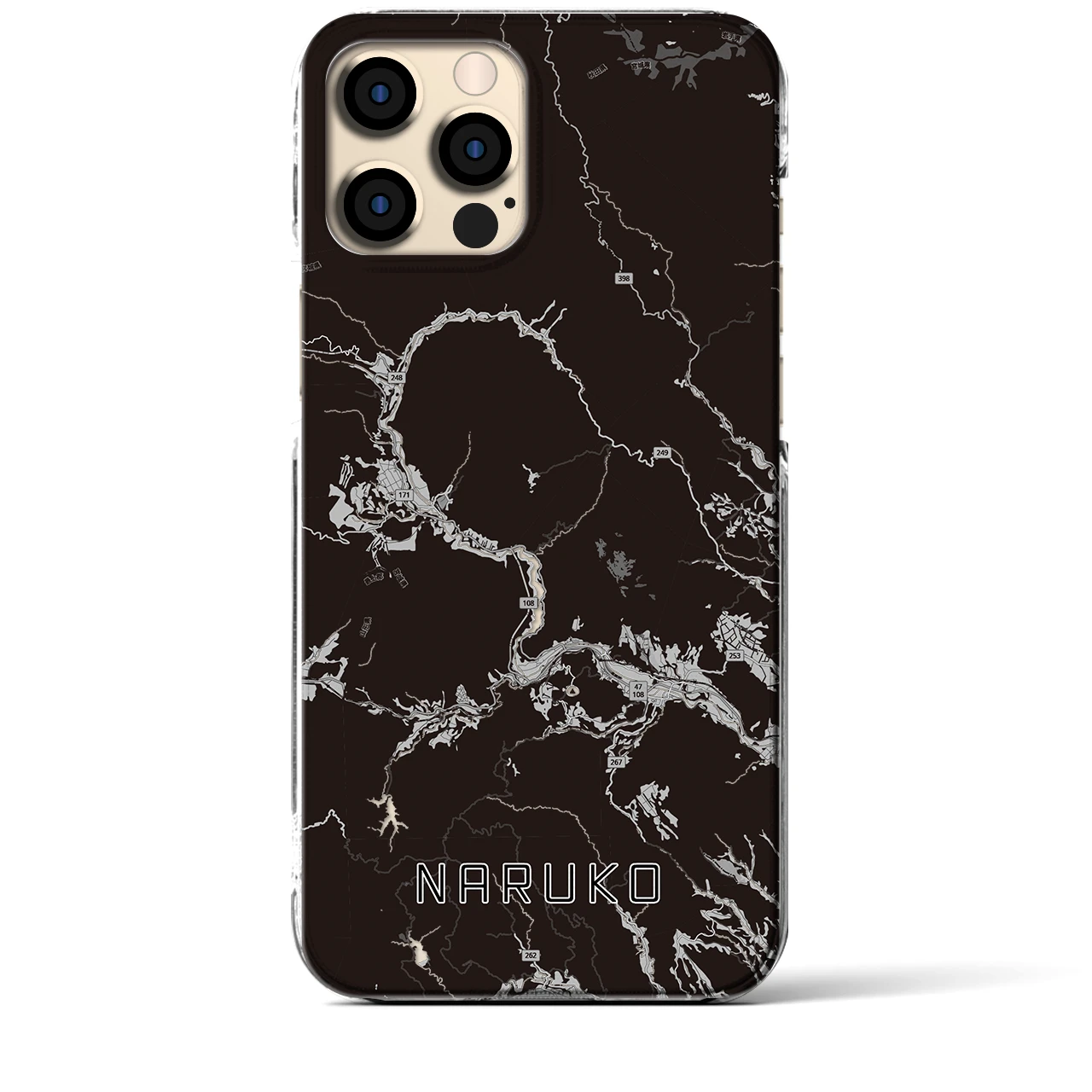 【鳴子(宮城県)】地図柄iPhoneケース(クリアタイプ)